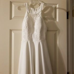 White prom dress